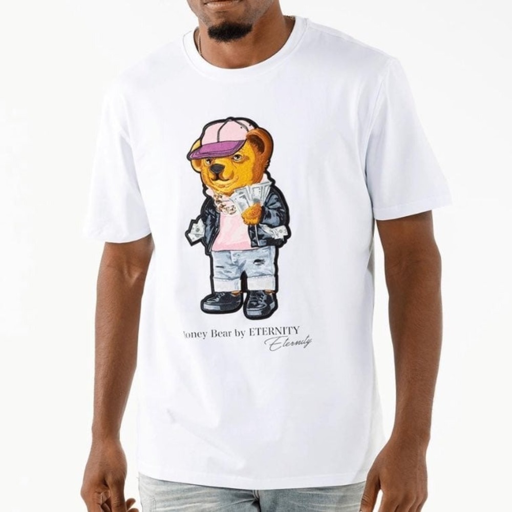 Eternity Money Bear Short Sleeve T-Shirt Polo Inspired Mens Medium
